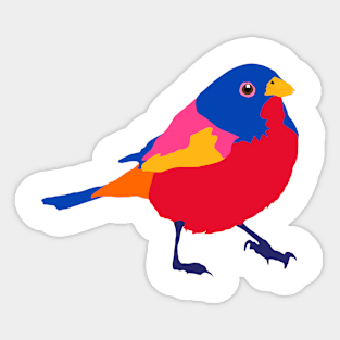 Painted Bunting Bird Sticker